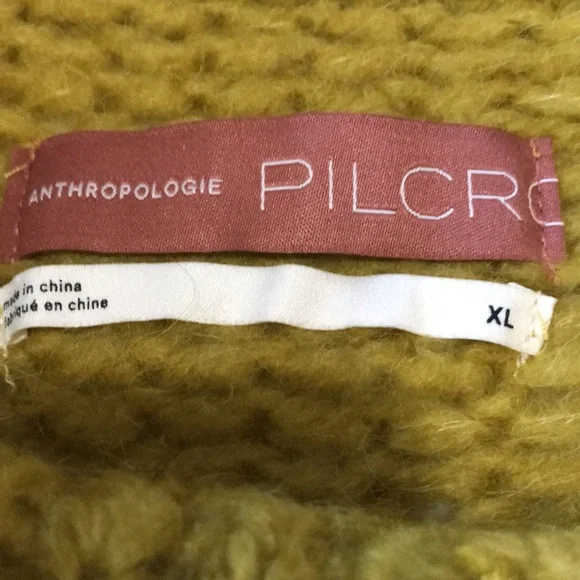 NWT Anthropologie Pilcro Mustard Cowl Neck Sweater - Picture 6 of 13